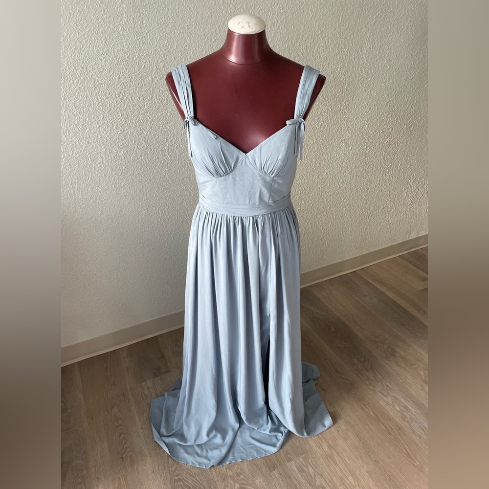 Azazie Light Blue Women's Maxi Dress size 6
